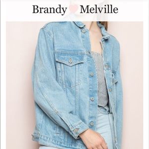 Brandy Melville oversized light denim jacket